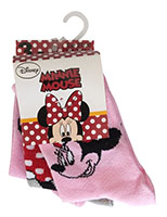 Disney Minnie Maus 3er Pack Socken Strümpfe für Kinder Rosa Grau Größe 27/30