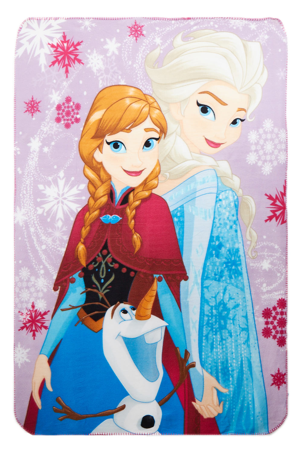 Disney Frozen Fleecedecke mit Anna,Elsa und Olaf 100x150 cm für Kinder