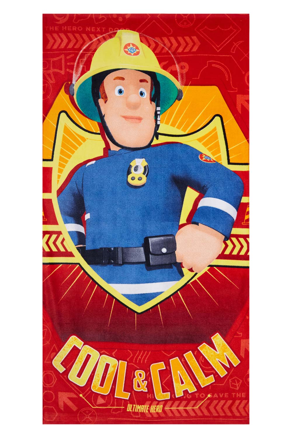 Feuerwehrmann Sam Strandtuch Cool and Calm für Kinder 70 x 140 cm