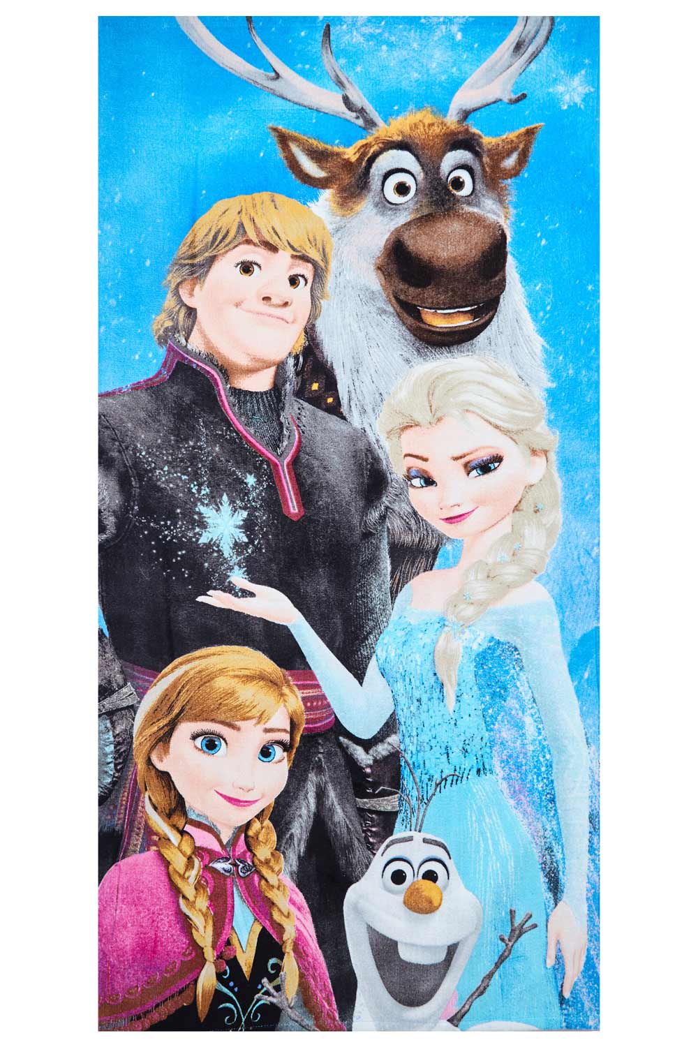 Disney Frozen Handtuch Gruppenbild 70 x 140 cm, 100% Baumwolle