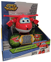 Alpha Group YW710210 Super Wings Jett Flugzeug Rot Verwandelbar vom Fahrzeug zum Roboter Spielfigur 13 cm