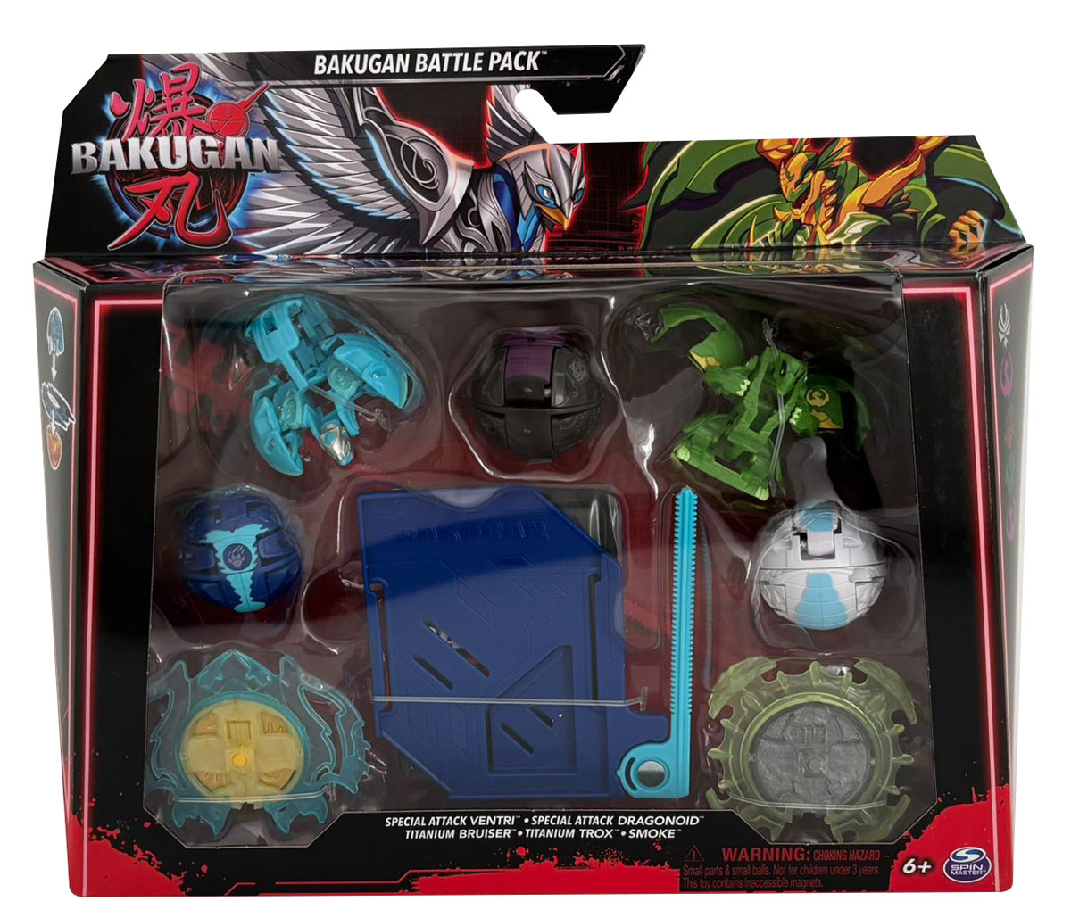 ​Bakugan Battle 5-Pack PK4, Special Attack Ventri, Special Attack Dragonoid, Titanum Bruiser, Titanum Trox, Smoke