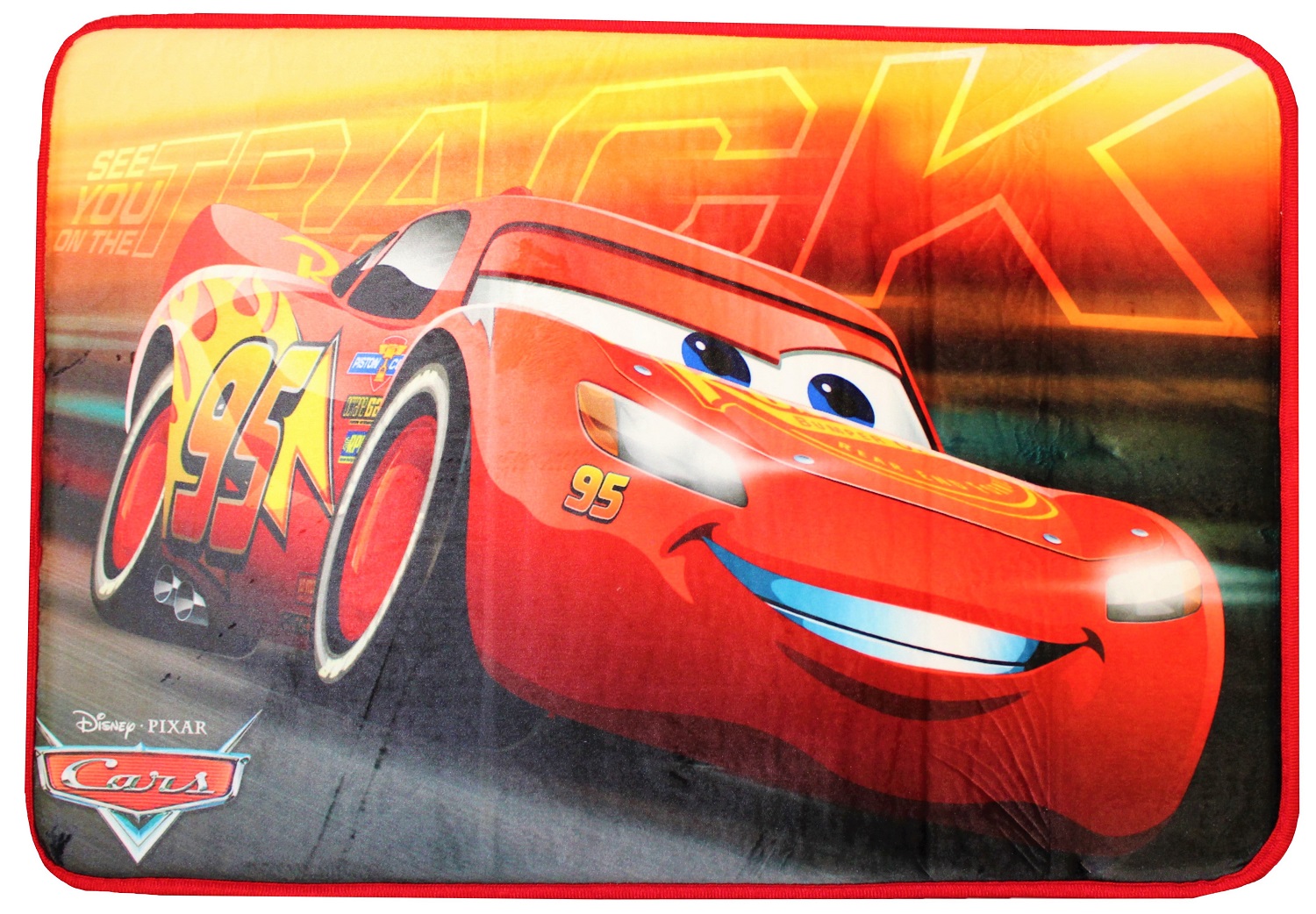 Disney Pixar Cars Badematte Lightning McQueen 40 x 60 cm für Kinder