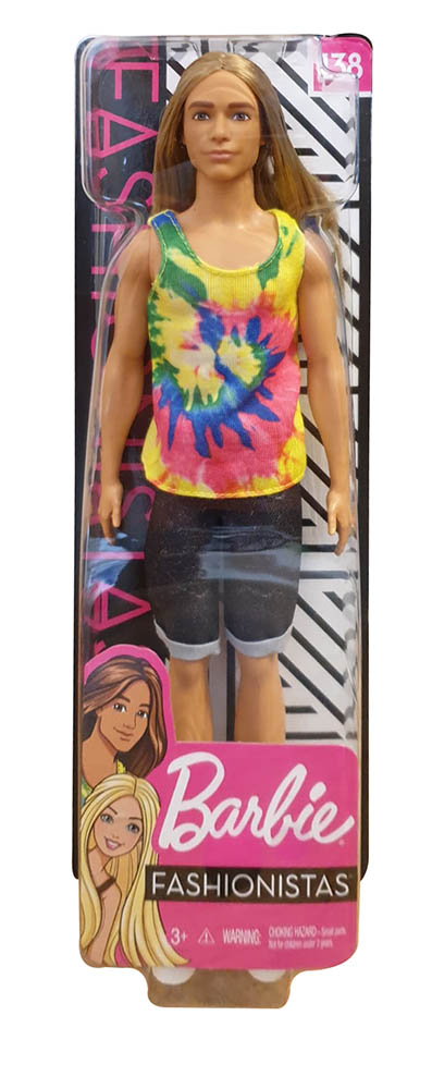 Barbie ghw66 Ken Fashionistas Puppe mit langem Haar 