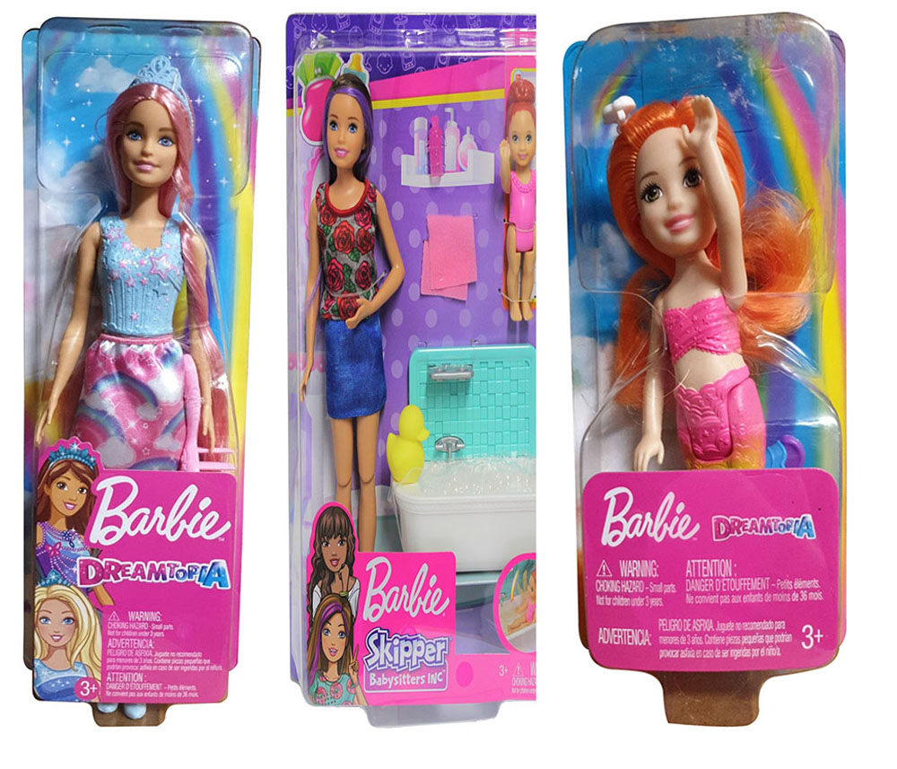 Barbie FKN05 Regenbogen-Chelsea Babysitter FXH05 FXR94 Dreamtopia Zauberhaar