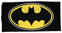 Batman DC Comic Fledermaus Zeichen Gelb Schwarz Badetuch Handtuch 70 x 140 cm, 100 % Baumwolle für Kinder