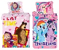 Baby Kinder Bettwäsche My little Pony Mascha und der Bär 100x140 + 40x45 cm 100% Baumwolle (Auswahl)