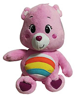 Care Bears Unlock the Magic Glücksbärchi Teddybär Hurra Bärchi mit Regenbogen weiches Plüschtier rosa 32 cm
