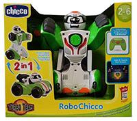 Chicco 78230 Turbo Team RoboChicco elektronischer Roboter mit Fernbedienung, Licht und Sound verwandelbar in ein Auto