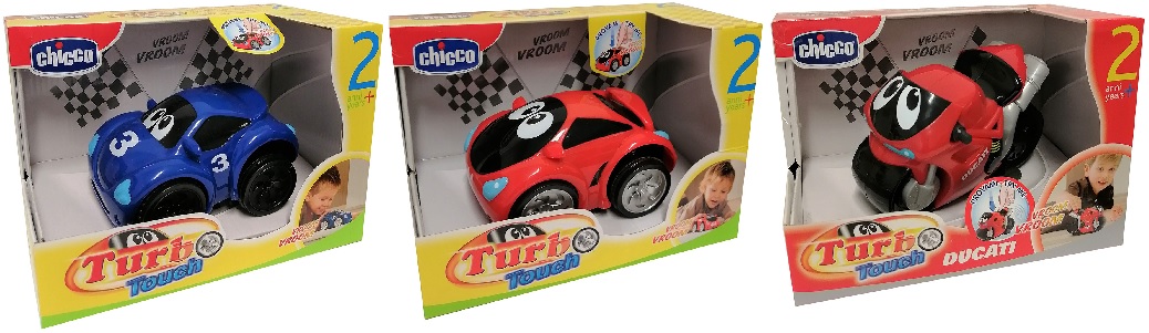 Chicco Turbo Touch Spielzeugauto oder Spielzeugmotorrad mit Sound und Rollfunktion (Auswahl)