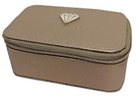 Depesche 10655 Top Model Schmuckbox für Ringe und Ketten, glänzend, mit Diamantenbutton, Aufbewahrungsbox, für Kinder