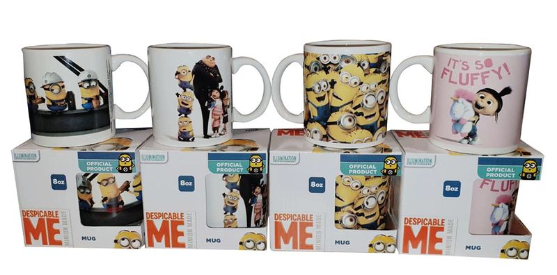Discable Me - Minions Keramik-Tassen 4er Pack verschiedene Motive