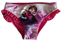 Disney Frozen Die Eiskönigin, Anna, Badehose Badeslip Bikinihose für Kinder Pink Gr. 116