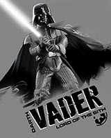 Disney Kuscheldecke Star Wars Darth Vader Lord of the Sith mit Leuchtschwert Grau Schwarz 130 x 170 cm 100% Polyester