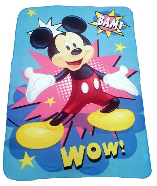 Disney Mickey Mouse Fleecedecke100 x 150 mit Bam und Wow Motiv