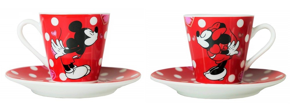 Disney Mickey & Minnie Maus Espresso-Tassen-Set