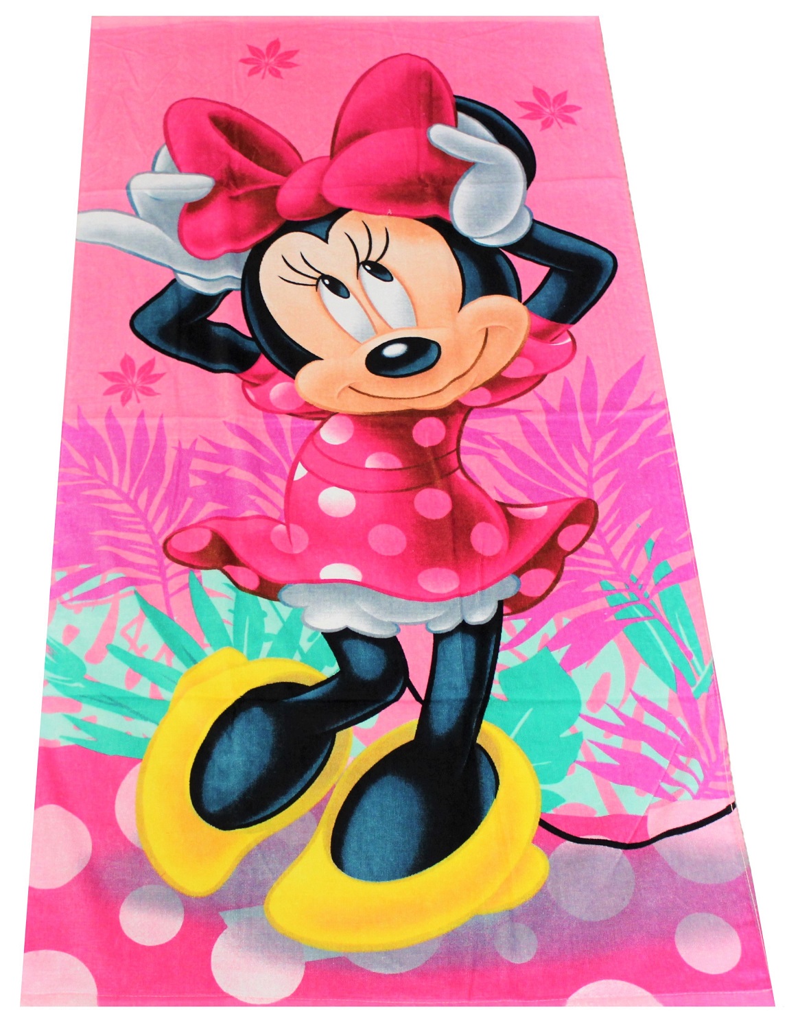 Strandtuch Minnie Maus Disney 100% Baumwolle 140 x 70 cm für Kinder Neuware 