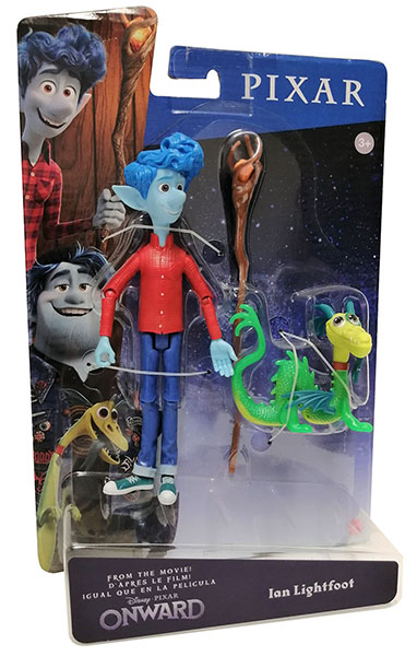 Mattel Disney Pixar Onward GMM15 Ian Lightfoot mit Drache und Zauberstab Set