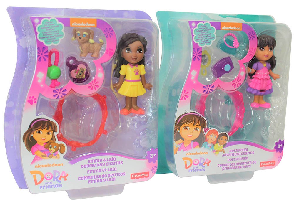 Fisher-Price Dora and Friends - Dora Royal und Emma & Lala 2er Set Spielfiguren