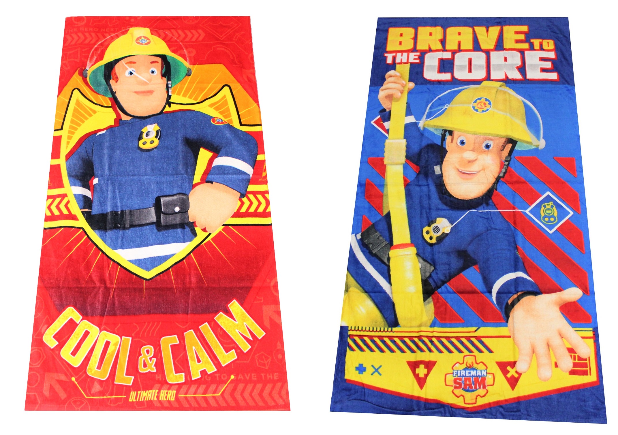Feuerwehrmann Sam Strandtuch für Kinder versch. Designs 70 x 140 cm (Auswahl)