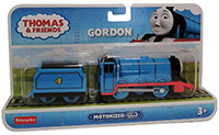 Fisher-Price BML09 Thomas and Friends Lokomotive Gordan mit blauem Wagon batteriebetriebenes Schienenfahrzeug Blau