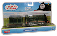 Fisher-Price CDB69 Thomas and Friends Lokomotive Emilie mit grünem Wagon batteriebetriebenes Schienenfahrzeug Grün