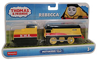 Fisher-Price GDV30 Thomas and Friends Lokomotive Rebecca mit gelben Wagon batteriebetriebenes Schienenfahrzeug Gelb