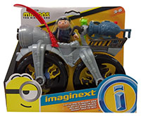 Fisher-Price GMP38 Imaginext Minions - The Rise of Gru, Minions Gru mit Raketenrad, Set mit Gru Figur und Spielzeug-Raketenrad