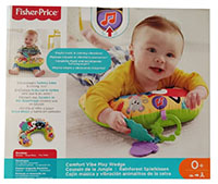 Fisher-Price CDN50 Tierfreunde Spielkissen mit Spielzeug und Musik, Babyspielzeug ab 0 Monate