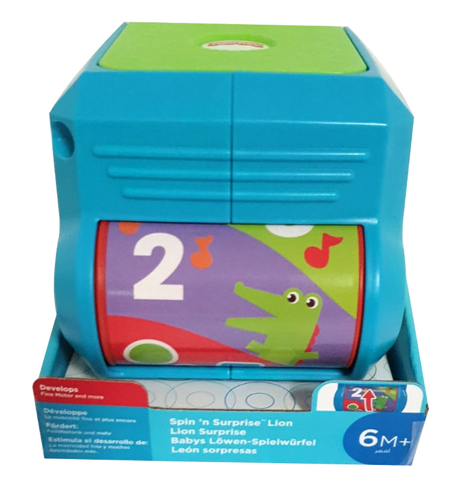 Fisher-Price FHF77 - Babys Löwen Spielwürfel Spielzeug, Babyspielzeug ab 6 Monat