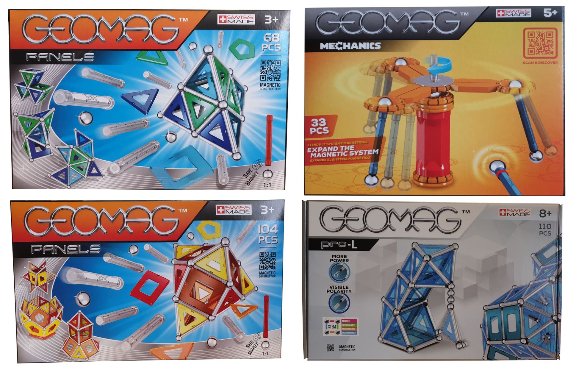 Geomag Konstruktionsspielzeug Metallbaukasten verschiedene Variationen ( Auswahl )