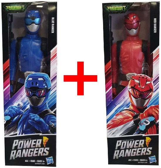 Hasbro Power Rangers 2er Set Beast Morphers 91451 Beast-X Ravi u. 92111 Devon Actionfigur