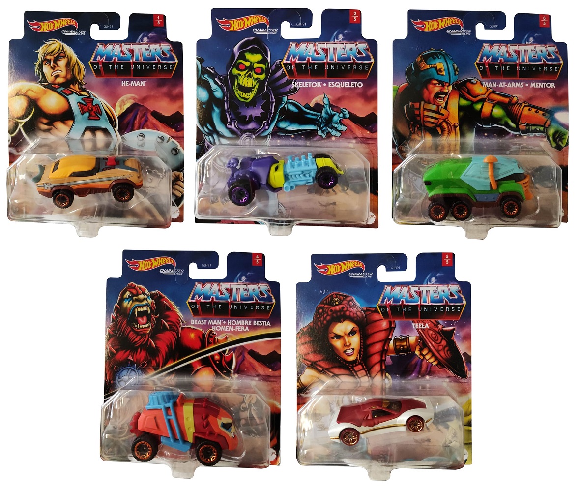 Hot Wheels GJH91 Character Cars Masters Of The Universe Charakterautos (Auswahl)