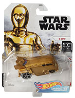 Mattel Hot Wheels GMJ02 Character Cars C-3PO, Star Wars Spielzeugauto Bus goldfarben