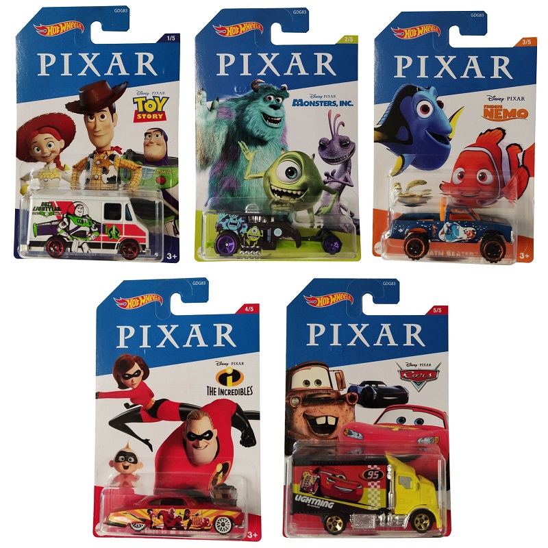 Mattel Hot Wheels Pixar-Edition Sammlerauto Modelle mit Disney Motiv (Auswahl)