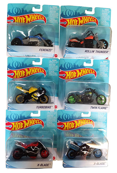 Mattel Hot Wheels X4221 Street Power Bikes Sortiment - zufällige Auswahl 1 von 6