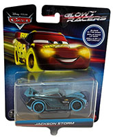 Disney Cars Jackson Storm Glow Racers Die Cast Fahrzeug leuchtet im Dunkeln, Sammel-Edition, Mattel HPG76