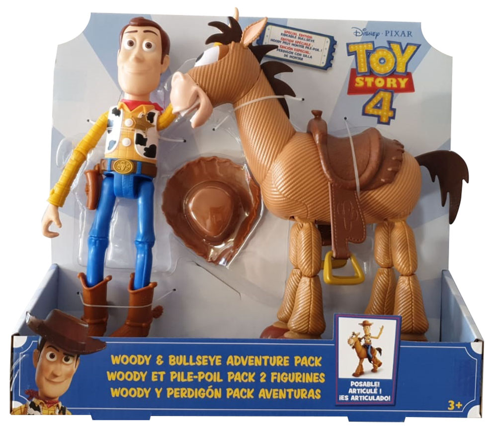 Disney Pixar Toy Story 4 Woody & Bullseye Abenteuerset Mattel Actionfigur Pferd 