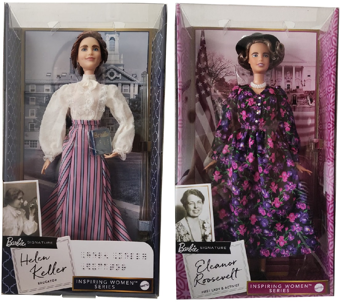 Barbie Helen Keller oder Eleanor Roosevelt Puppe, Inspiring Women Edition, für Sammler und Kinder (Auswahl)