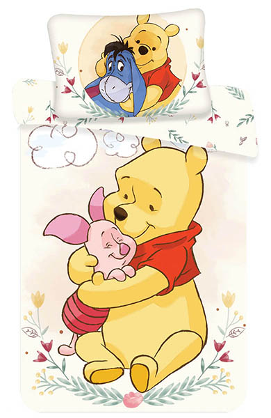 Disney Babybettwäsche Kinderbettwäsche Winnie Puuh 100 x 135 cm 100 % Baumwolle