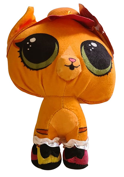 L.O.L. Surprise! Kuscheltier Hund Neon Kitty mit Hut (Orange)