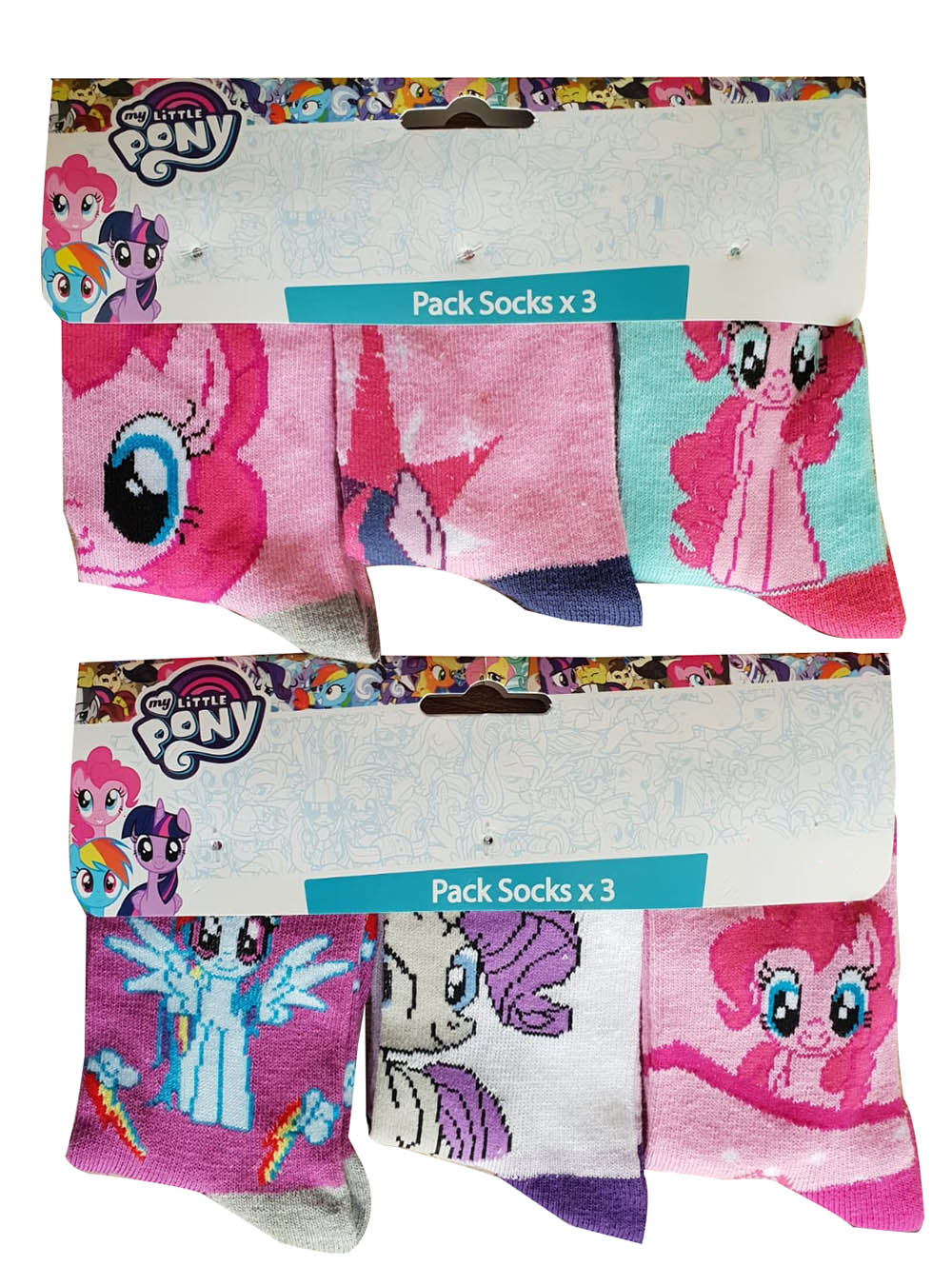 My Little Pony Socken Twiligth Sparkle, Pinky Pie, Rainbow Dash, 6er Set (27/30)