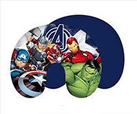 Marvel Avengers Nackenkissen Reisekissen Thor Iron Man Hulk Captain Amerika 28 x 33 cm 100% Polyester