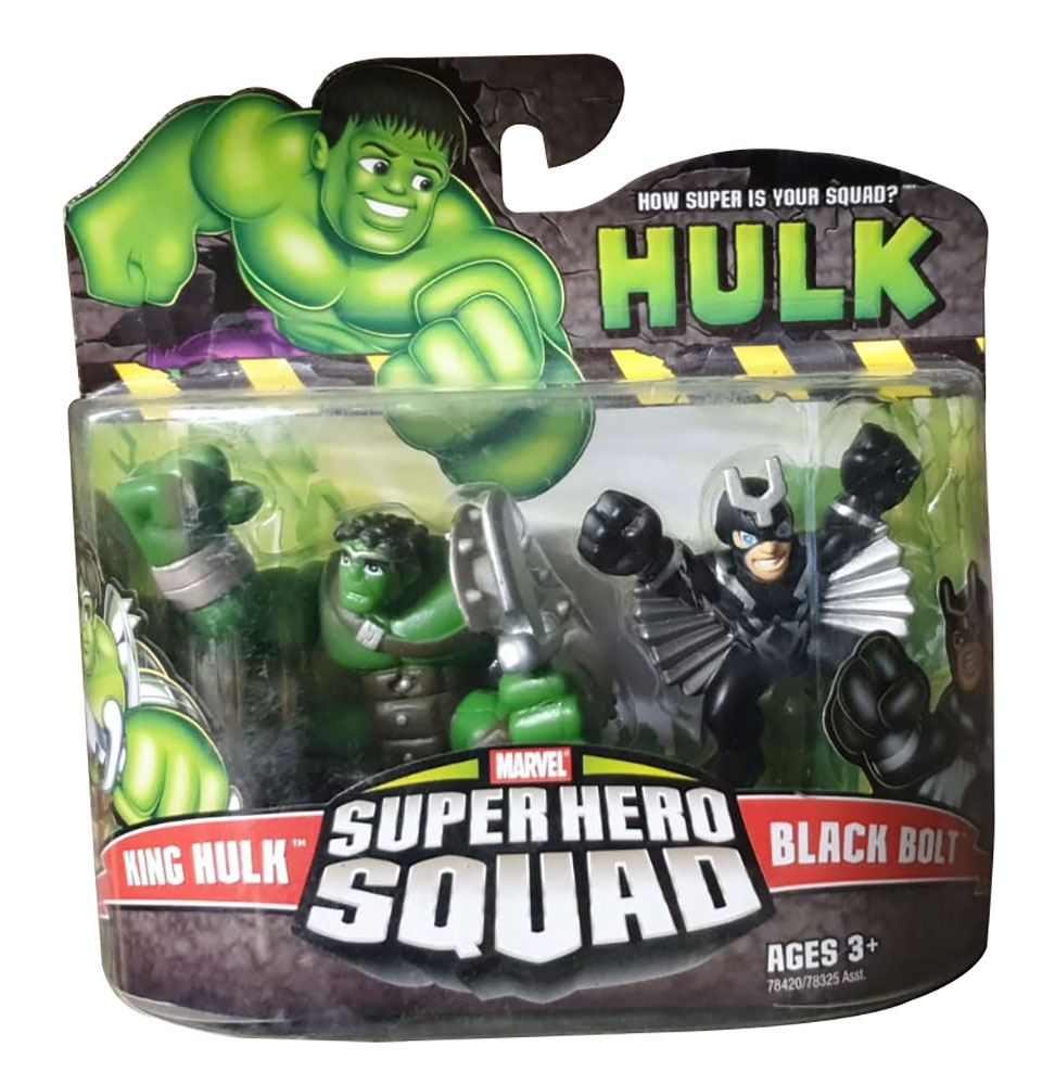 Marvel Super Hero Squad King Hulk und Black Bolt  Actionfigur von Hasbro