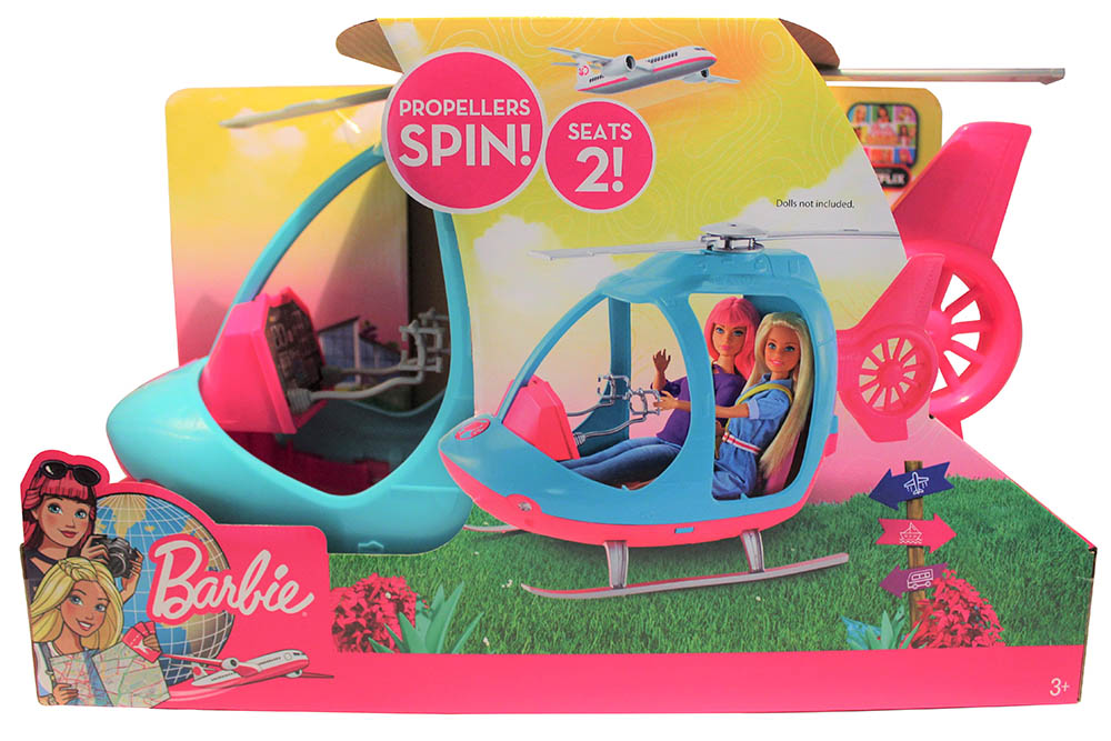 Mattel Barbie Helikopter mit beweglichen Rotor und 2 Sitzplätzen
