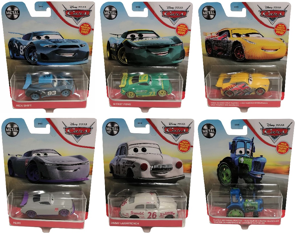 Mattel Disney Pixar Cars 3 Spielzeugauto Rennautos Modellautos 1:55 für Kinder, Actioncars (Auswahl)