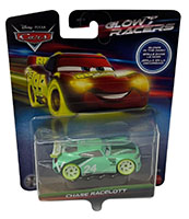 Disney Cars Chase Racelott Glow Racers Die Cast Fahrzeug leuchtet im Dunkeln, Sammel-Edition, Mattel HYM84