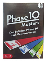 Mattel FPW34 Kartenspiel "Phase 10 Masters" Klassiker mit höherer Schwierigkeit, für 2 bis 6 Spieler mit speziellen neuen Spielregel