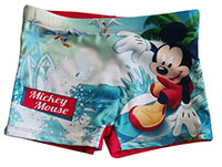 Disney Mickey Maus Badehose Badeshorts Mickey als Surfer für Kinder Rot Gr. 128