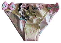 Disney Minnie Mouse Badehose, Badeslip, Bikinihose Meerjungfrau Fisch für Kinder Rosa Gr. 128